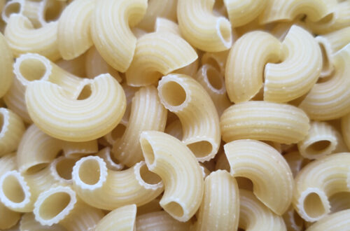 Close-up van elleboogjes macaroni